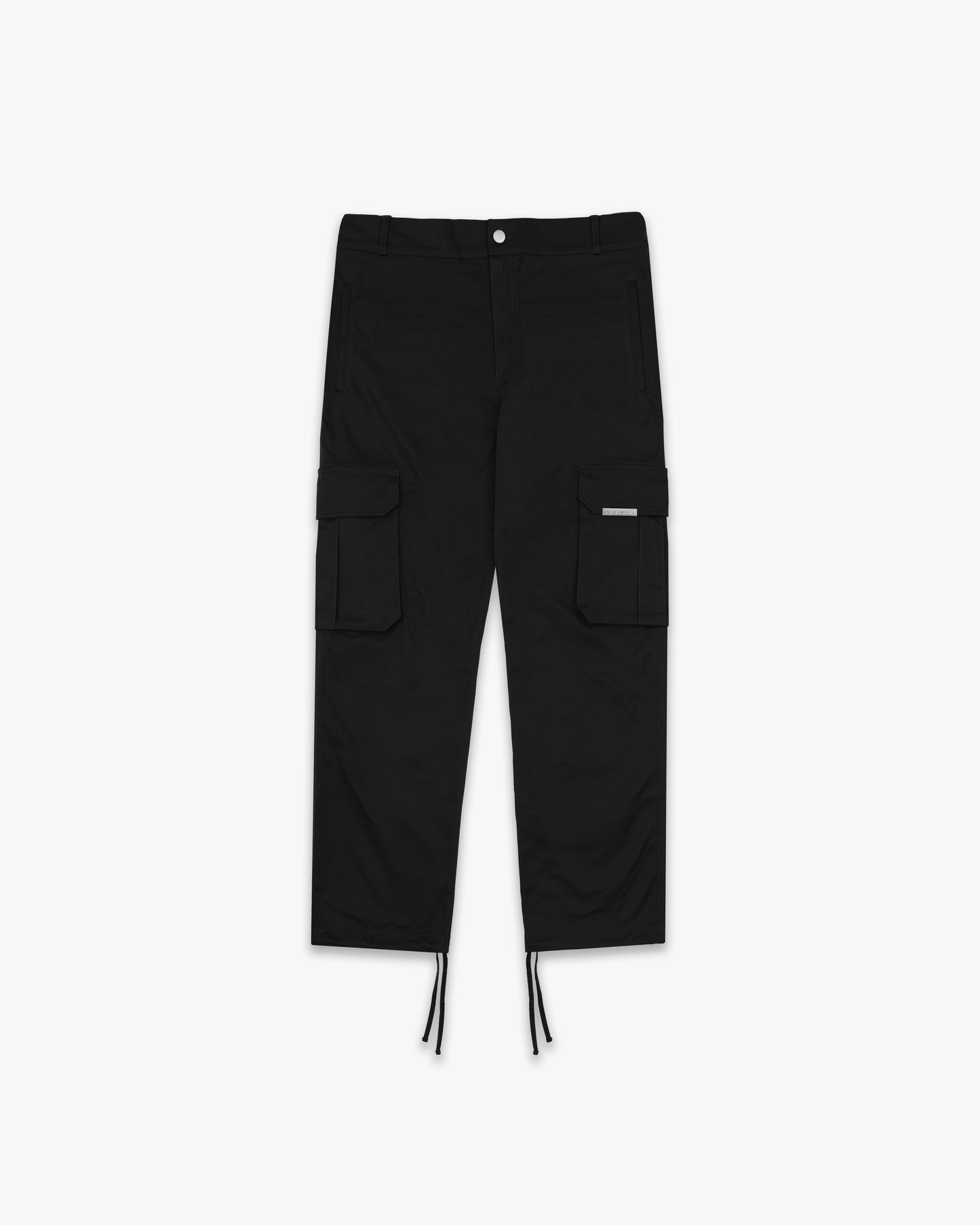 LUXURY ESSENTIALISM CARGOS - SOLID BLACK
