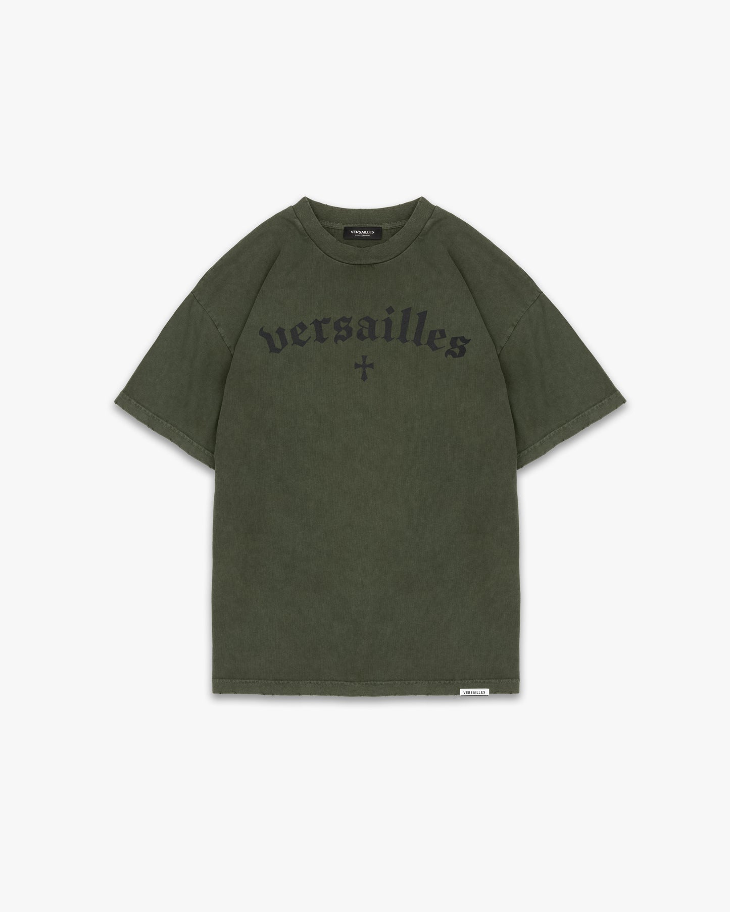 VERSAILLES GOTHIC PRINT TEE - DISTRESSED KHAKI