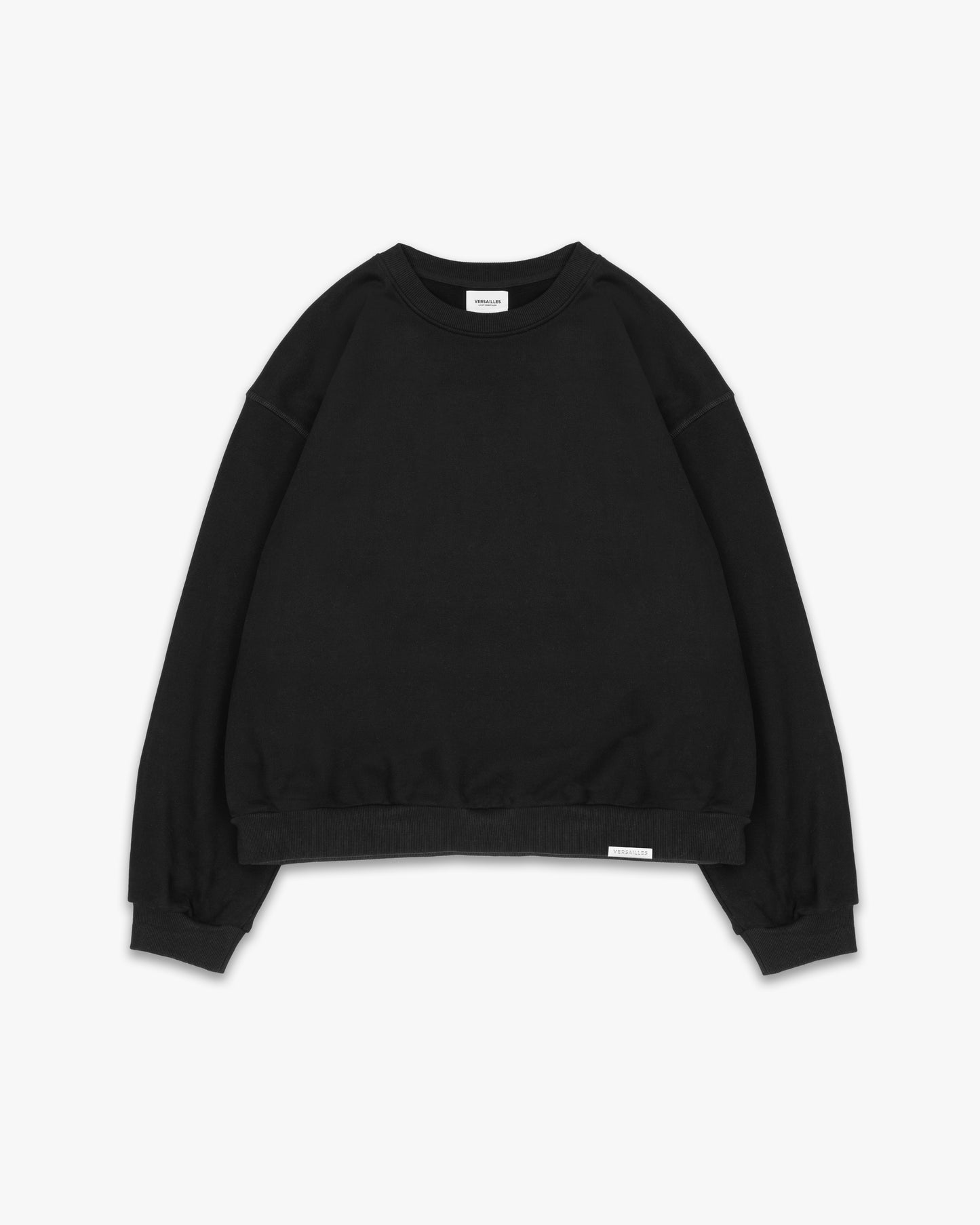 LUXURY ESSENTIALISM SWEATSHIRT - SOLID BLACK