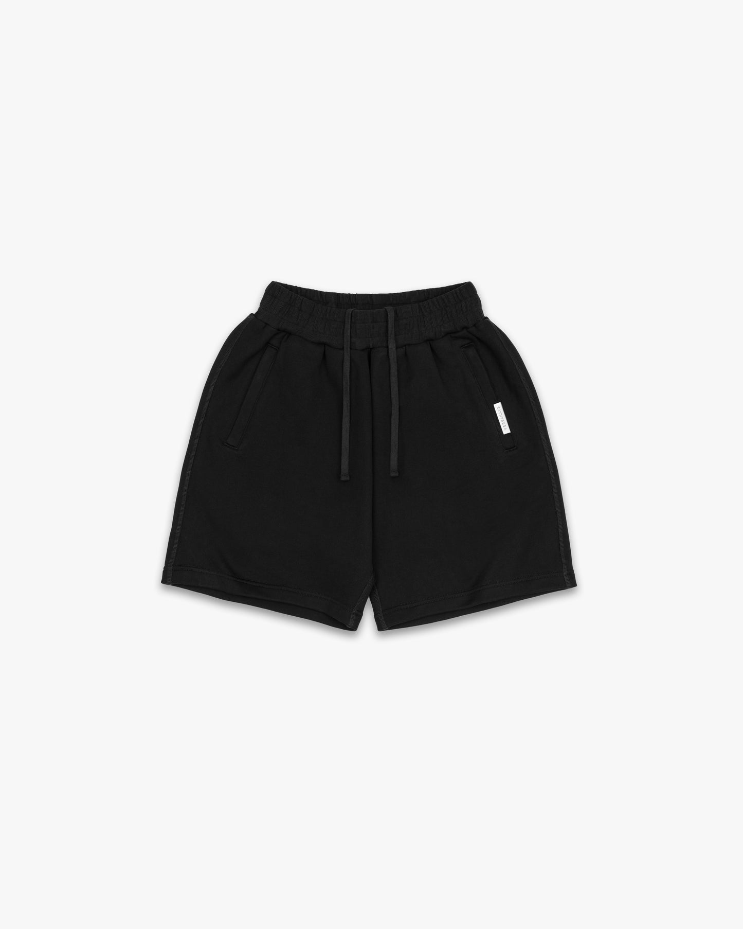 LUXURY ESSENTIALISM SHORTS - SOLID BLACK