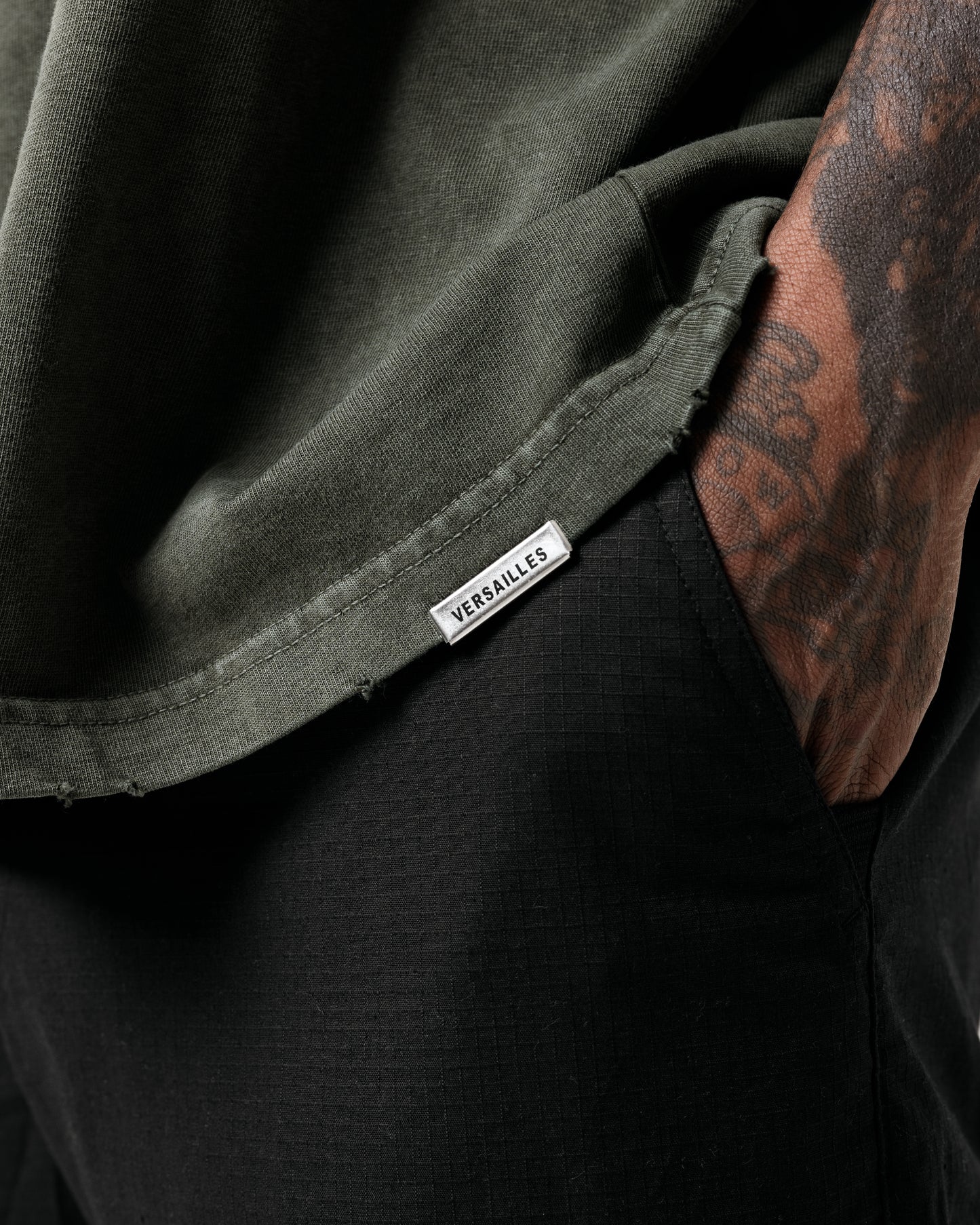LUXURY ESSENTIALISM BLANKS - DISTRESSED KHAKI