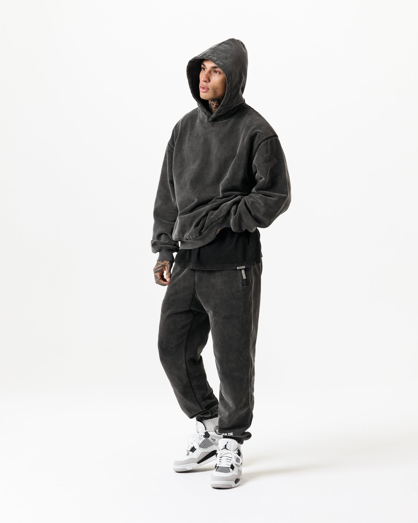 LUXURY ESSENTIALISM HOODIE - VINTAGE WASHED GREY