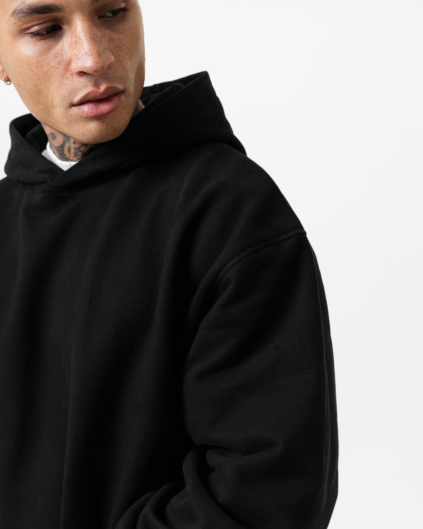 LUXURY ESSENTIALISM HOODIE - SOLID BLACK