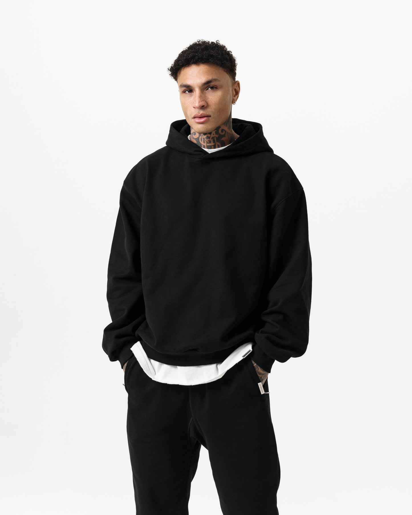 LUXURY ESSENTIALISM HOODIE - SOLID BLACK