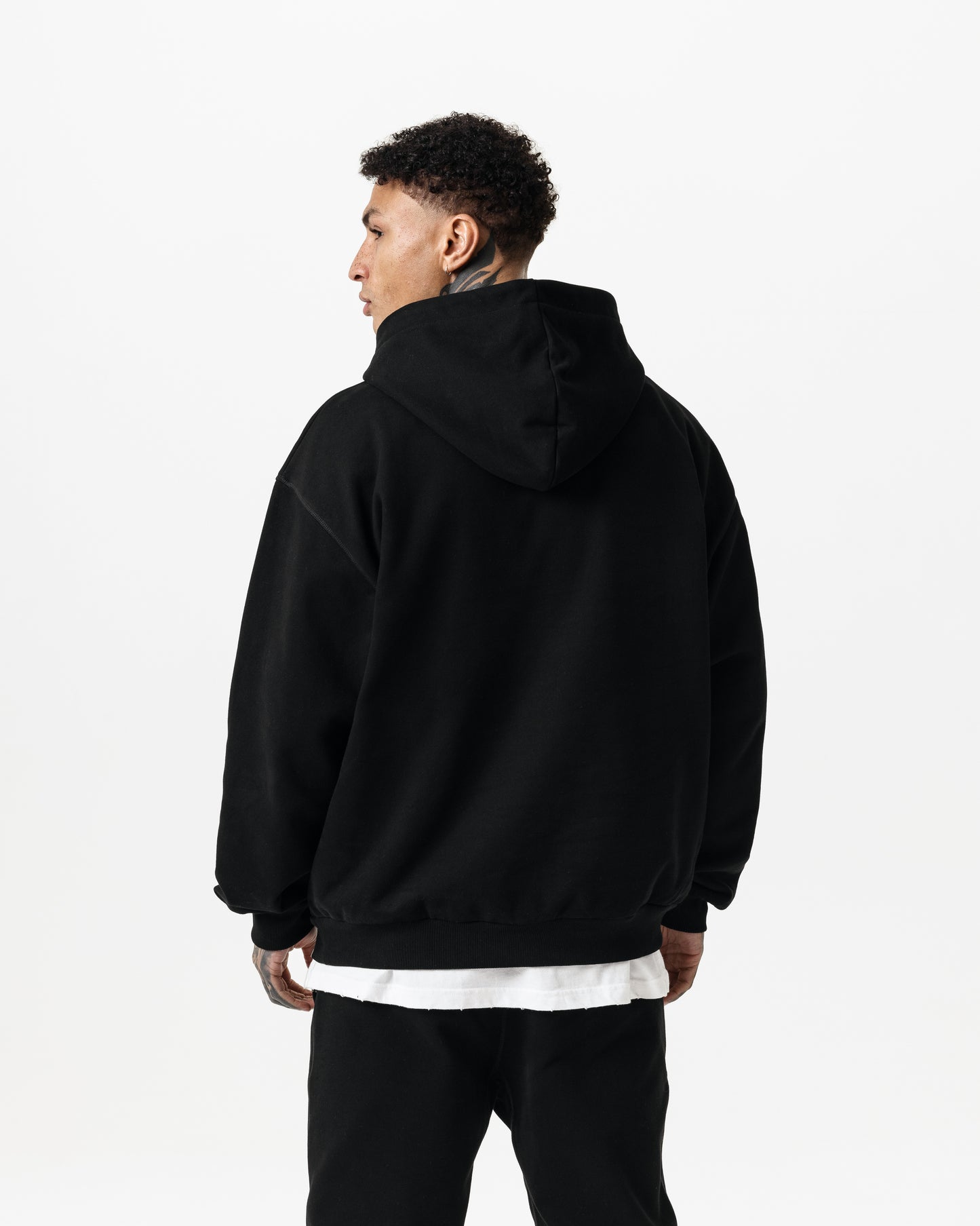 LUXURY ESSENTIALISM HOODIE - SOLID BLACK