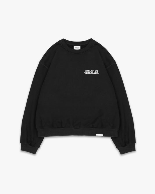 ATELIÉR DE VERSAILLES SWEATSHIRT - SOLID BLACK