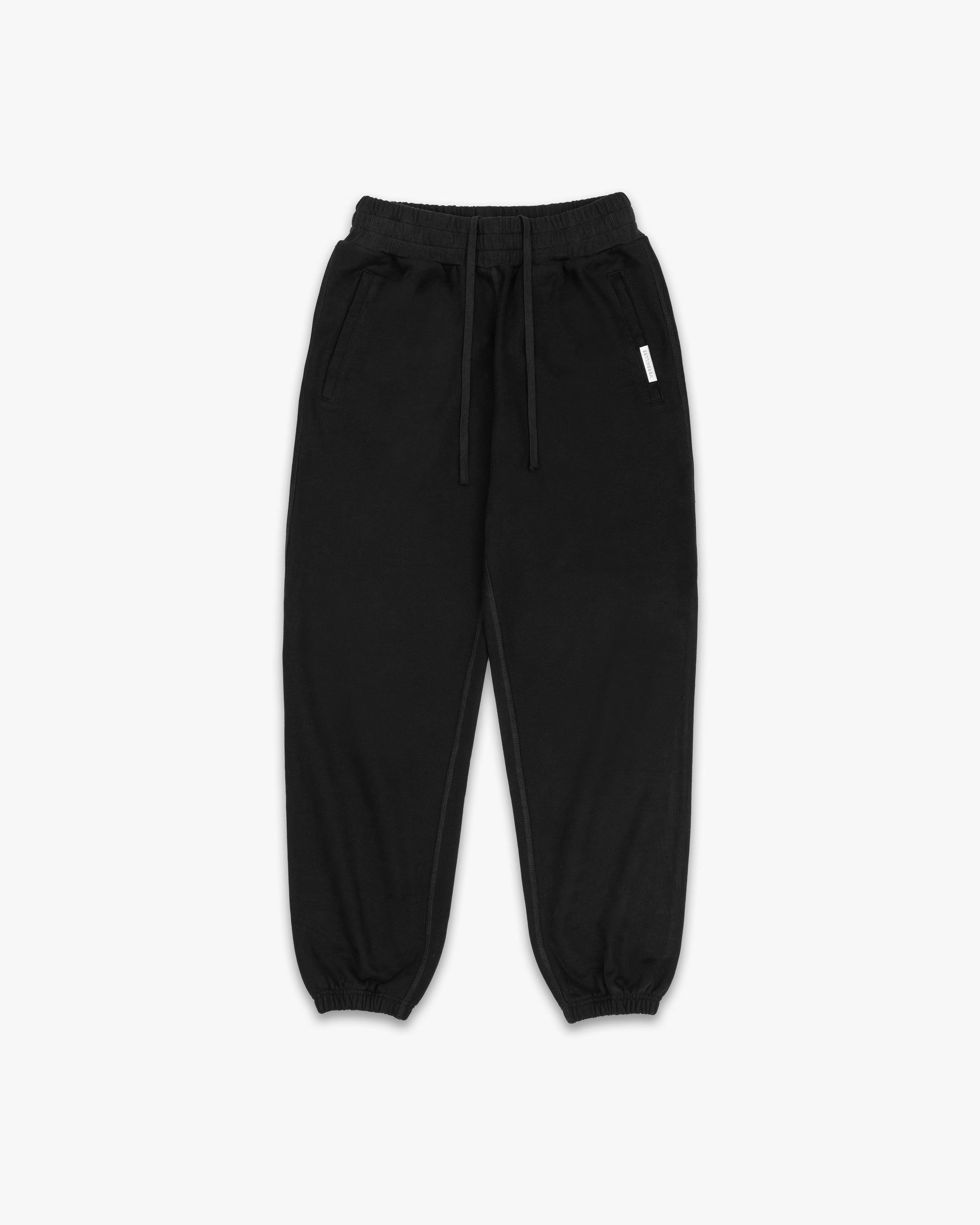 LUXURY ESSENTIALISM SWEATPANTS SOLID BLACK – VERSAILLES